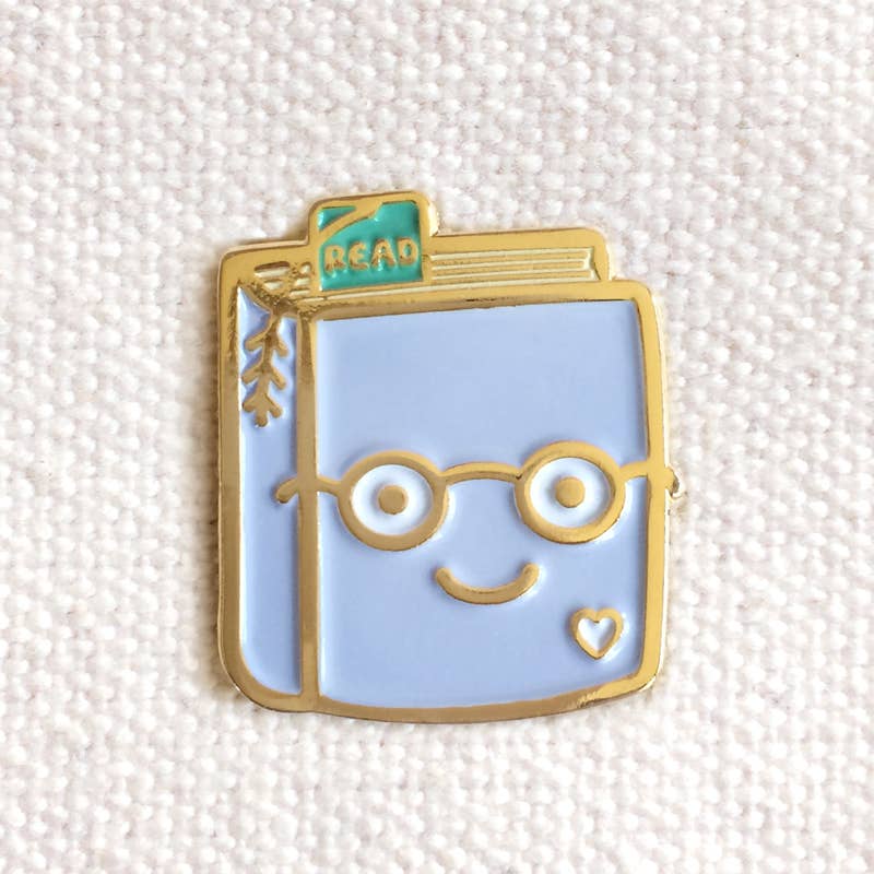 Book Lover Enamel Pin