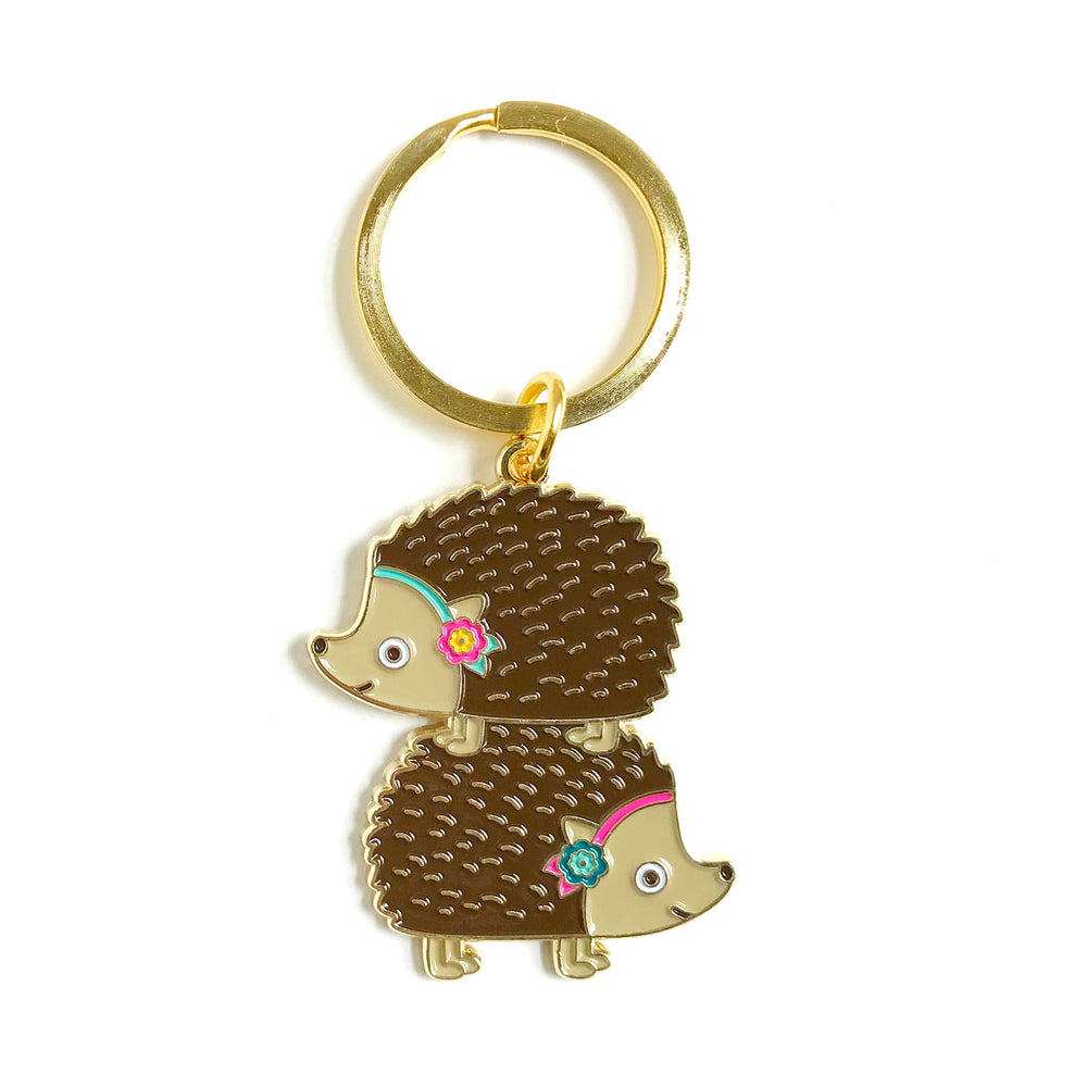 
                      
                        Stacked Hedgehogs Enamel Keychain
                      
                    