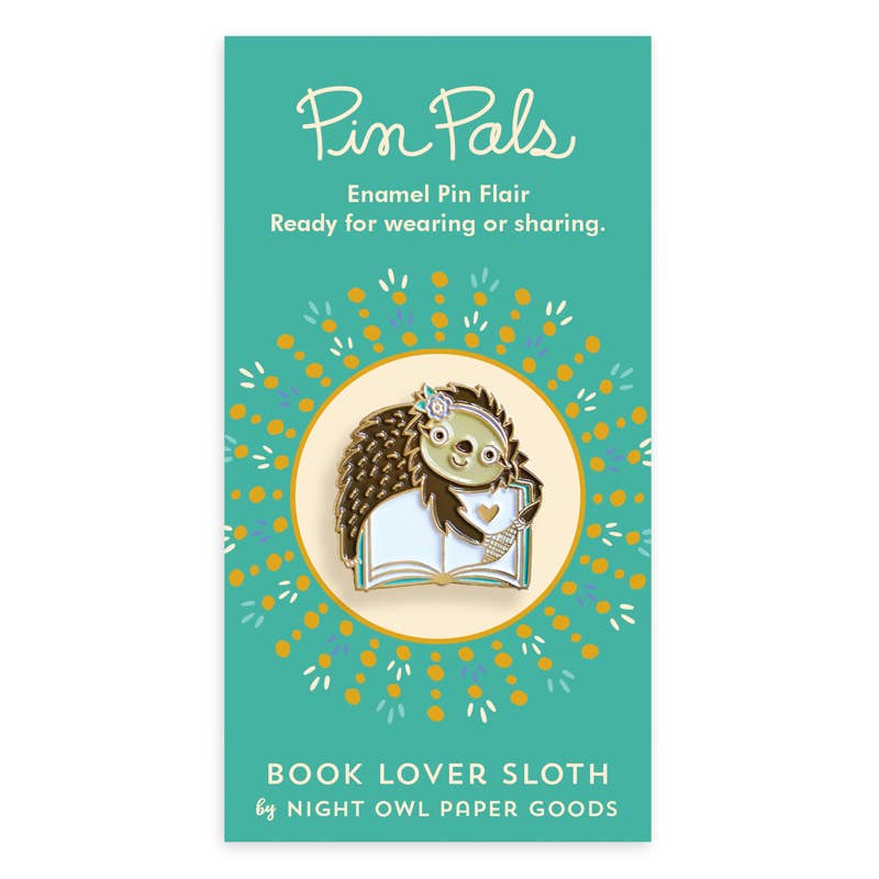 
                      
                        Book Lover Sloth Enamel Pin
                      
                    