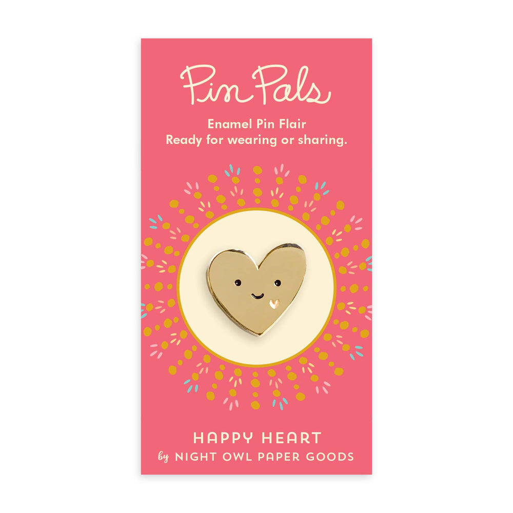 Happy Heart Enamel Pin