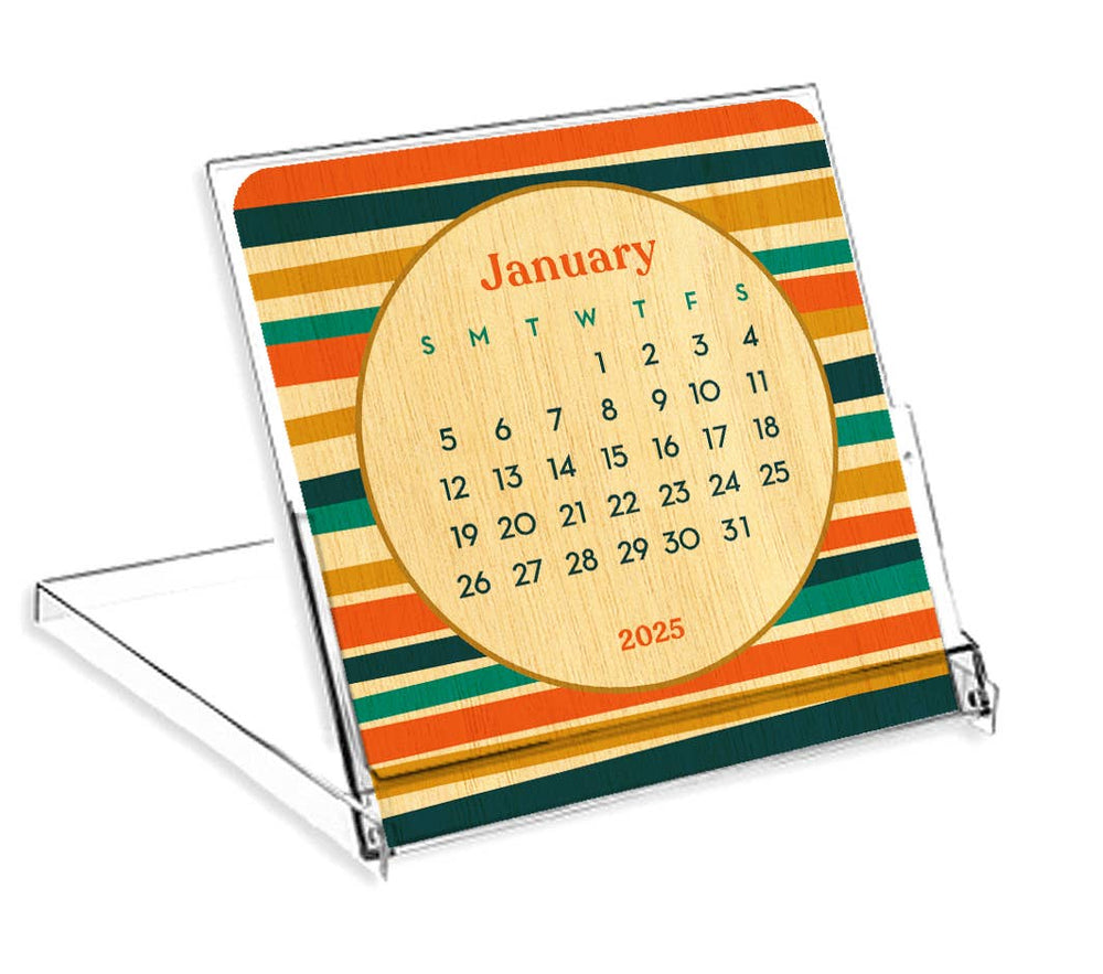 
                      
                        2025 Stripes Mini Wood Desk Calendar
                      
                    