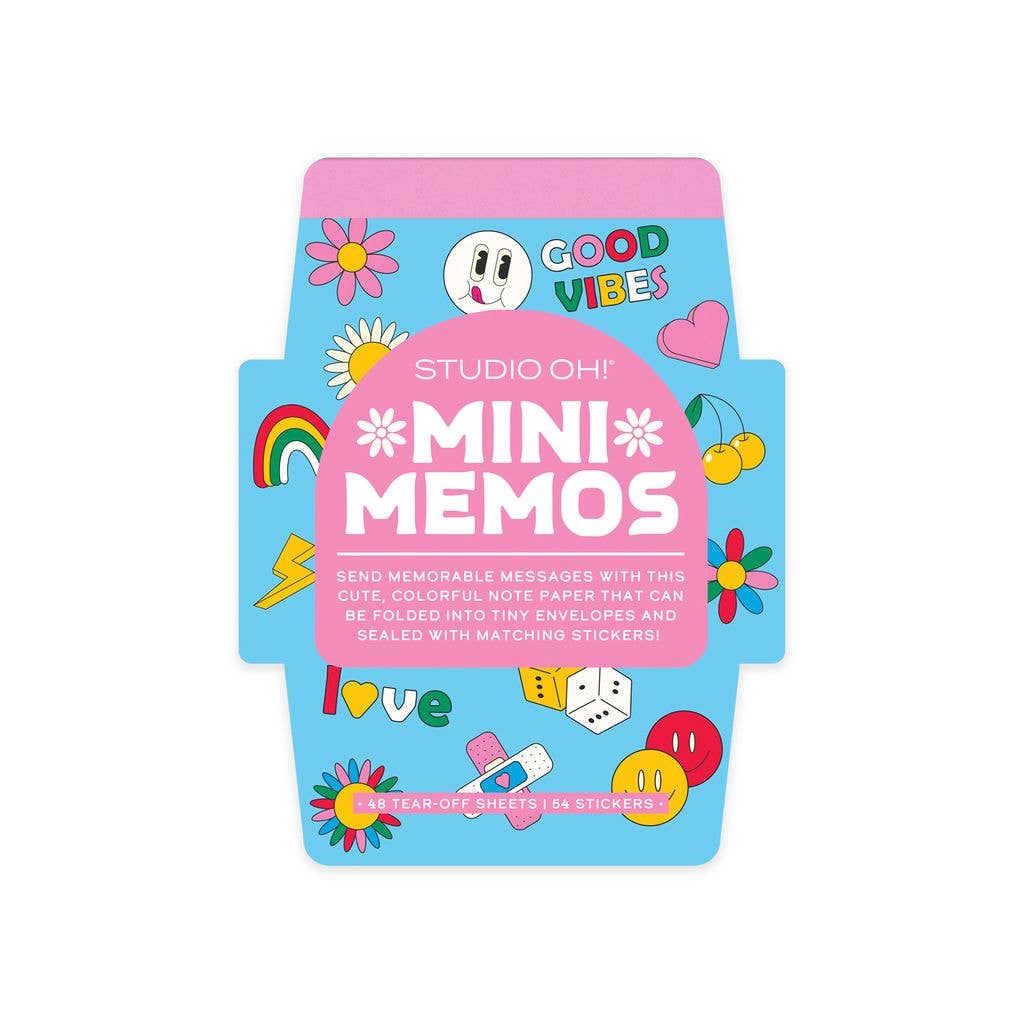 Retro Vibes Mini Memo with Stickers