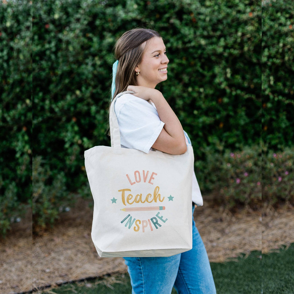 
                      
                        Love, Teach, Inspire Tote Bag
                      
                    