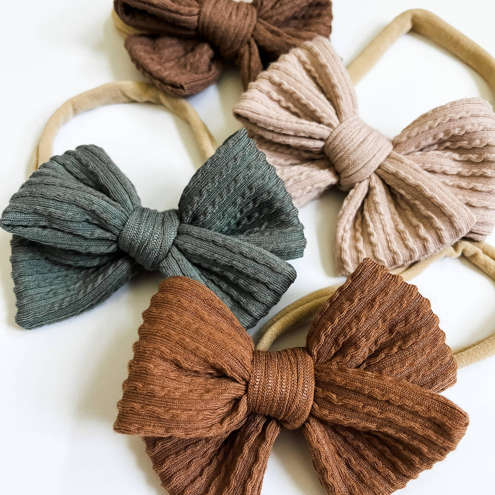 
                      
                        Baby Bow Headband - Willow
                      
                    