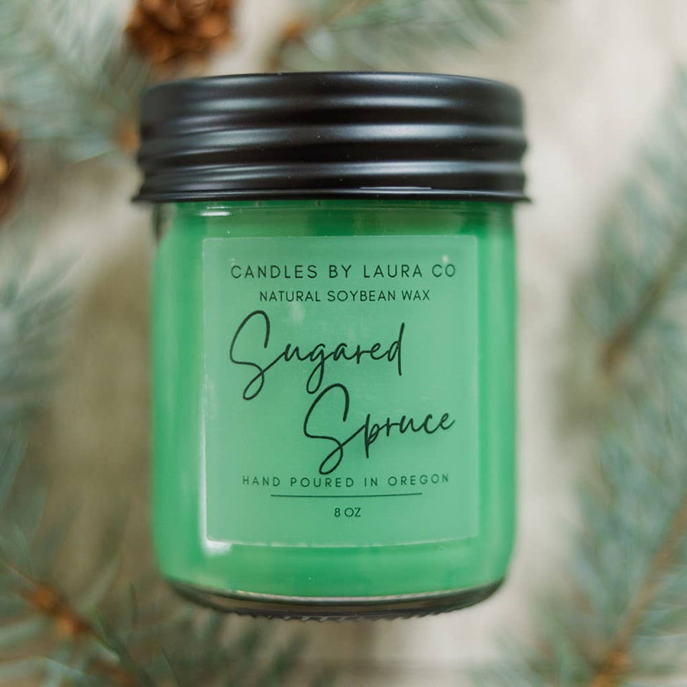 Sugared Spruce Soy Jar Candle