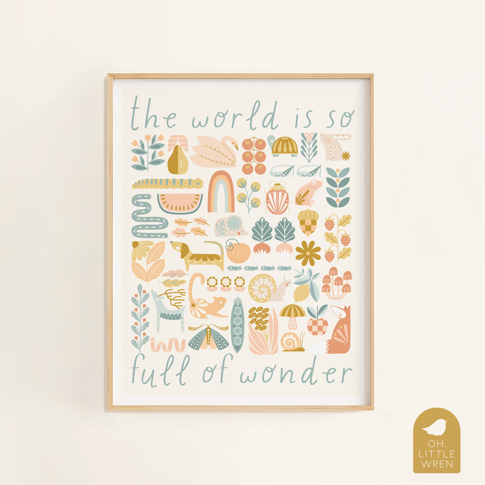 
                      
                        Full of Wonder Art Print, Nature Themed Kids & Nursery Art
                      
                    