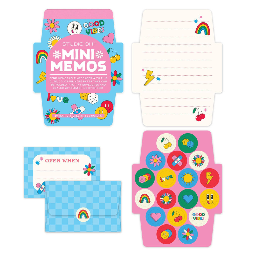 
                      
                        Retro Vibes Mini Memo with Stickers
                      
                    