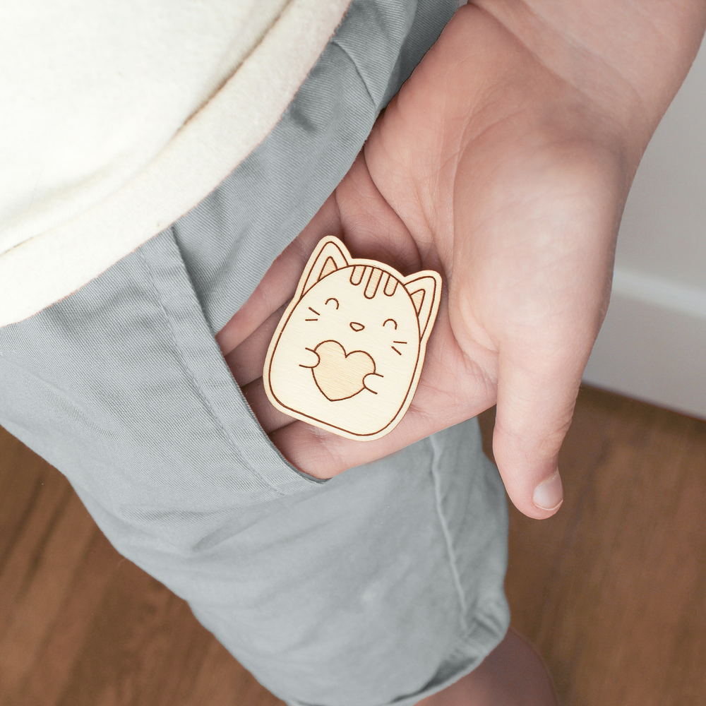 
                      
                        Wooden Pocket Hug, Frog. Thinking of You Token.
                      
                    