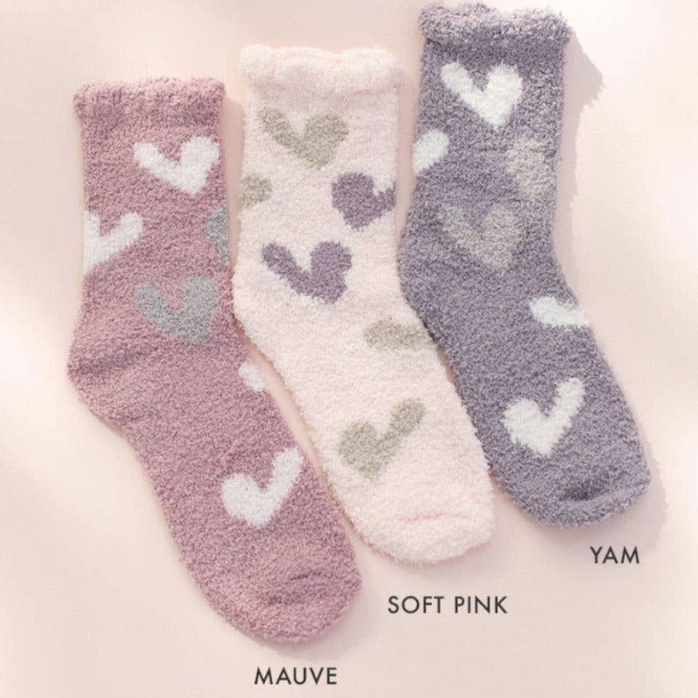 
                      
                        Fuzzy Lightweight Heart Socks
                      
                    