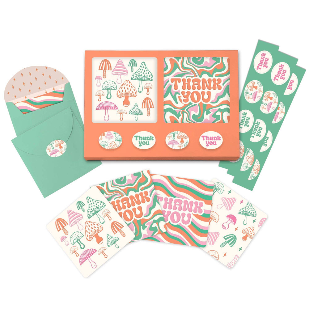 Wild Realm Assorted Mini Note Card Set with Stickers