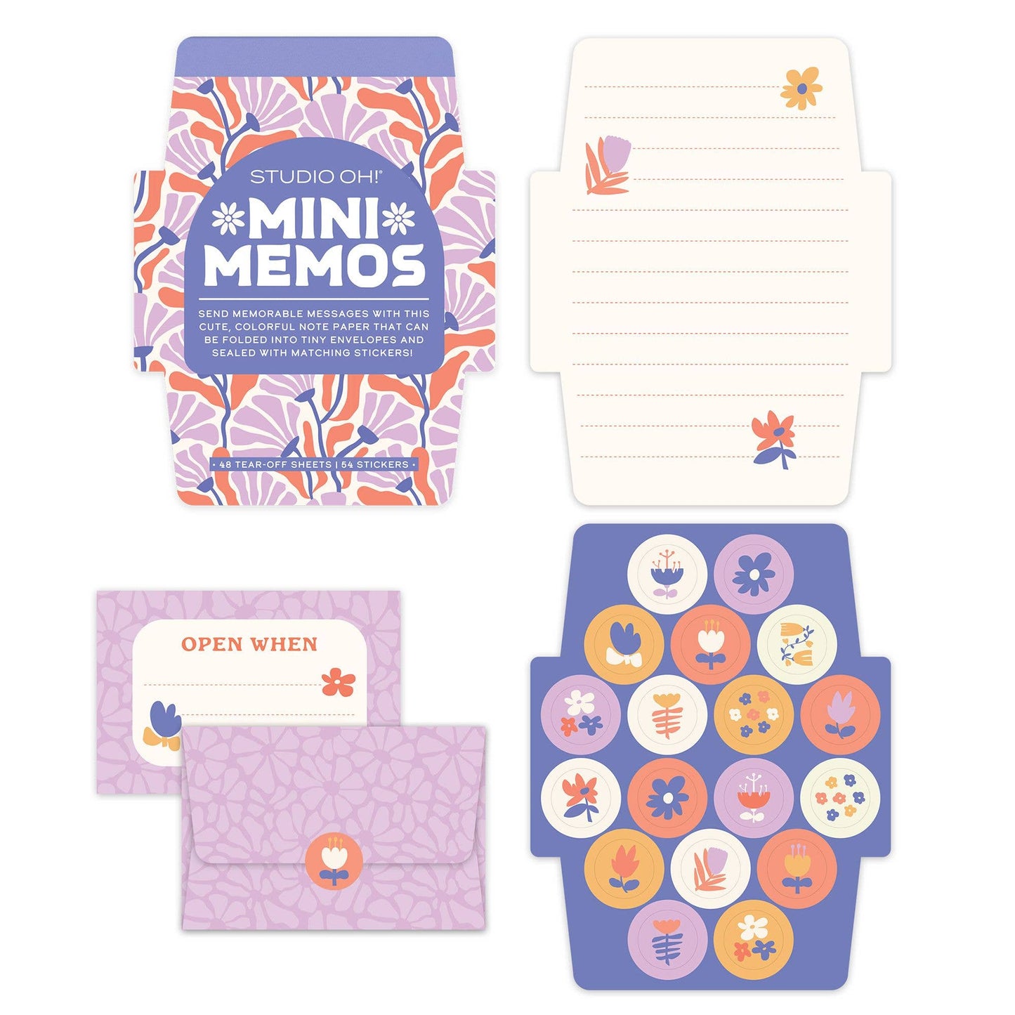 Swaying Blooms Mini Memo with Stickers