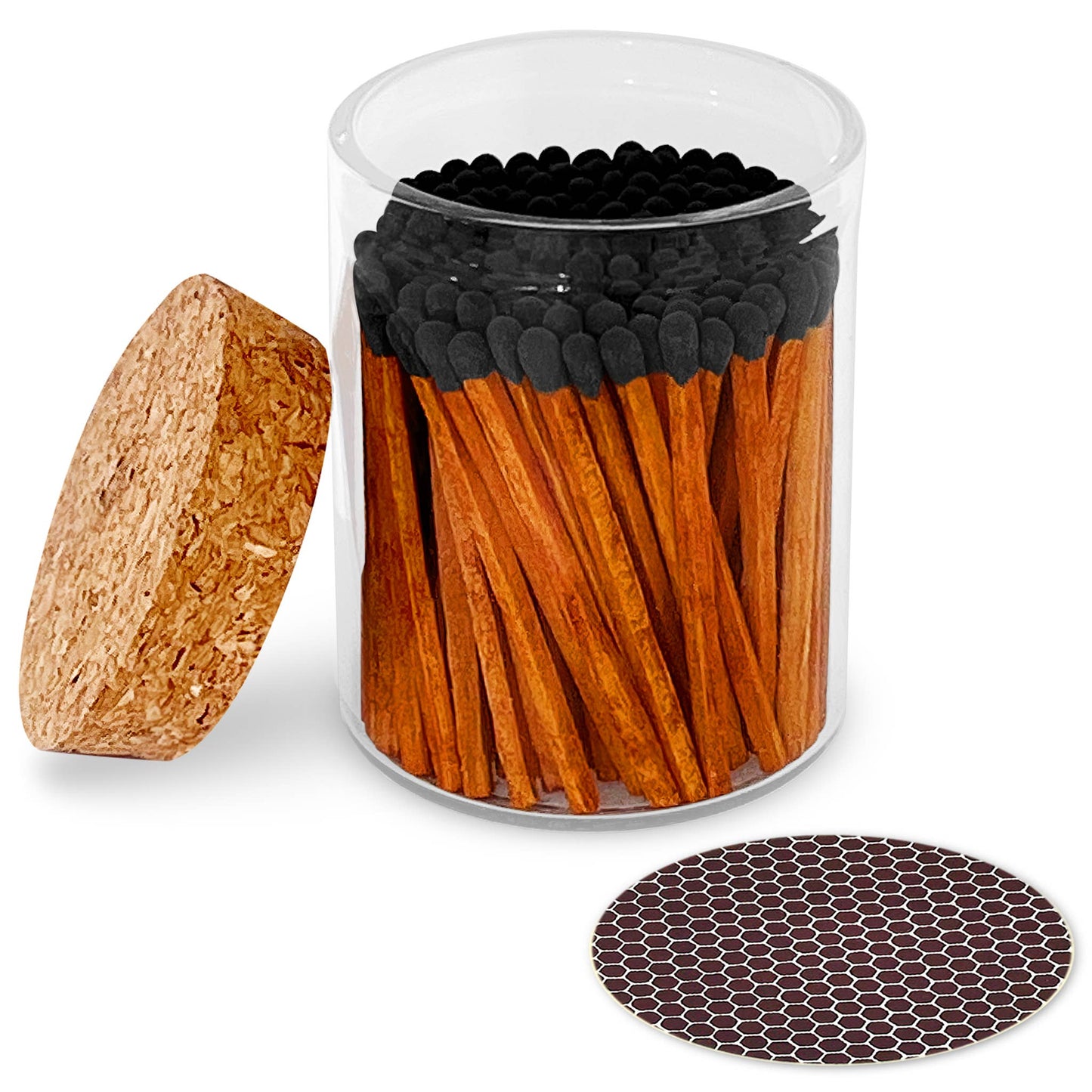 2" Matches in Cork Top Jar - Variety of Colors