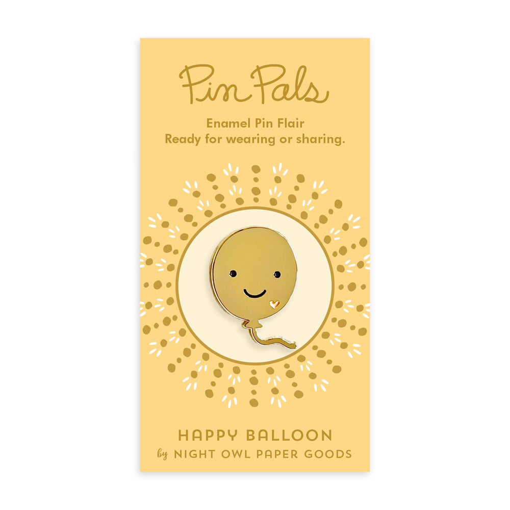 
                      
                        Happy Balloon Gold Enamel Pin
                      
                    