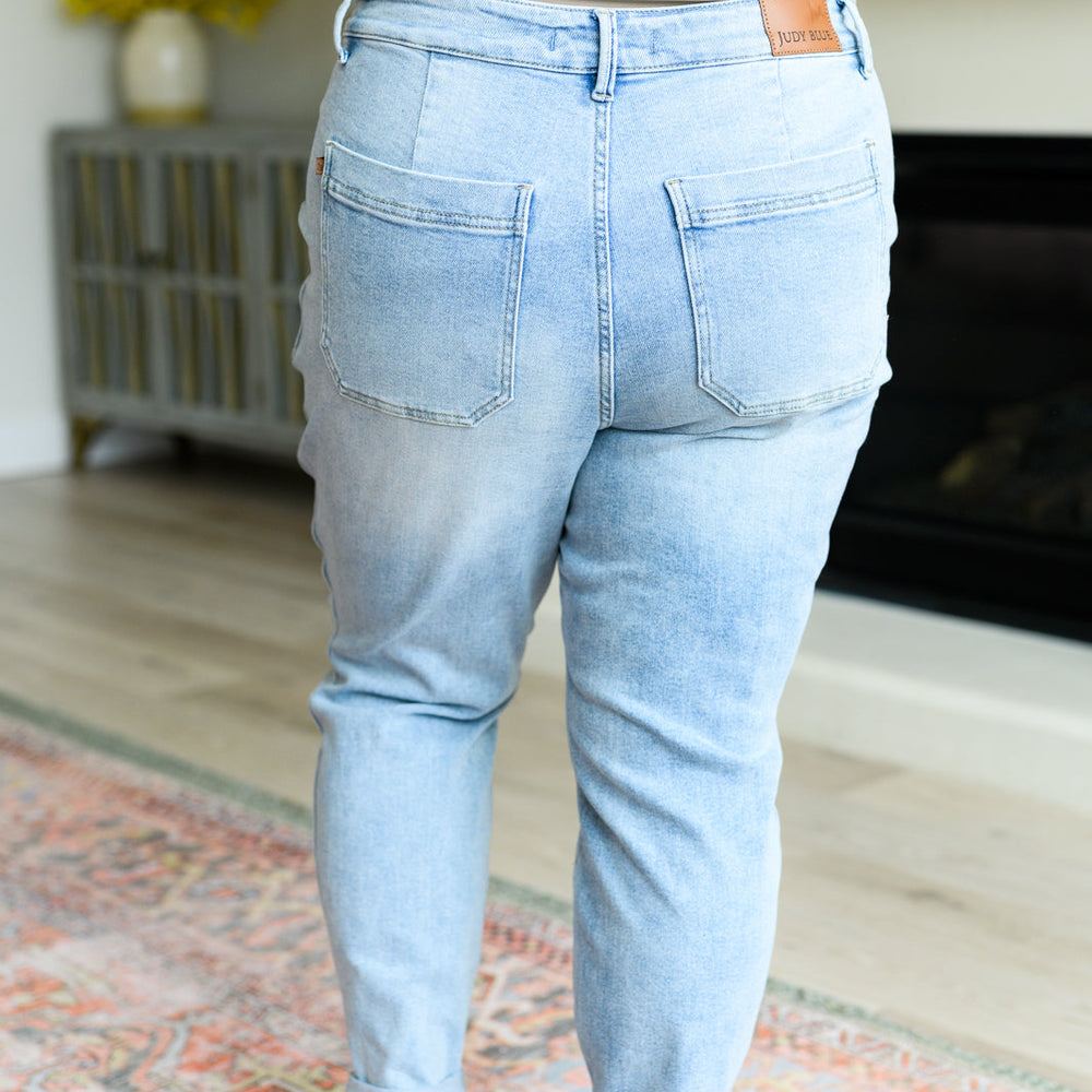 
                      
                        Cooper High Rise Vintage Denim Jogger
                      
                    