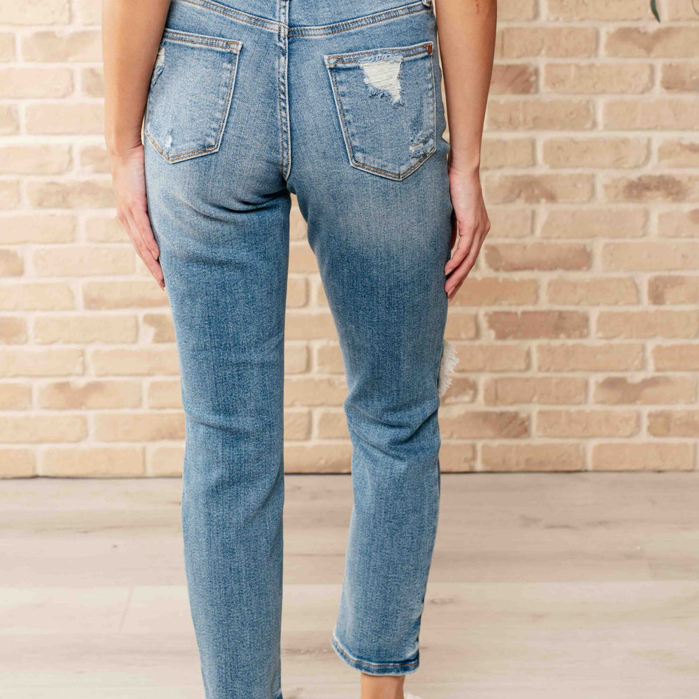 
                      
                        Frankie High Waist Distressed Boyfriend Jeans
                      
                    