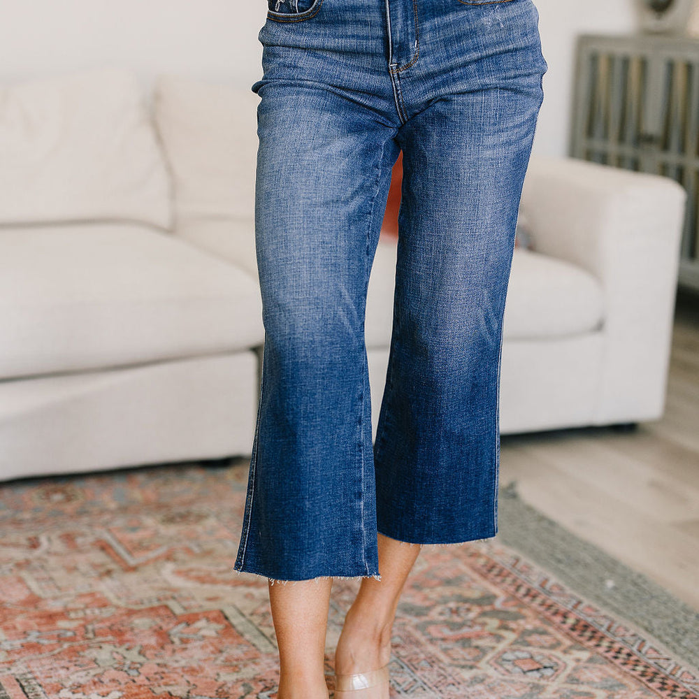 
                      
                        Hayes High Rise Wide Leg Crop Jeans
                      
                    