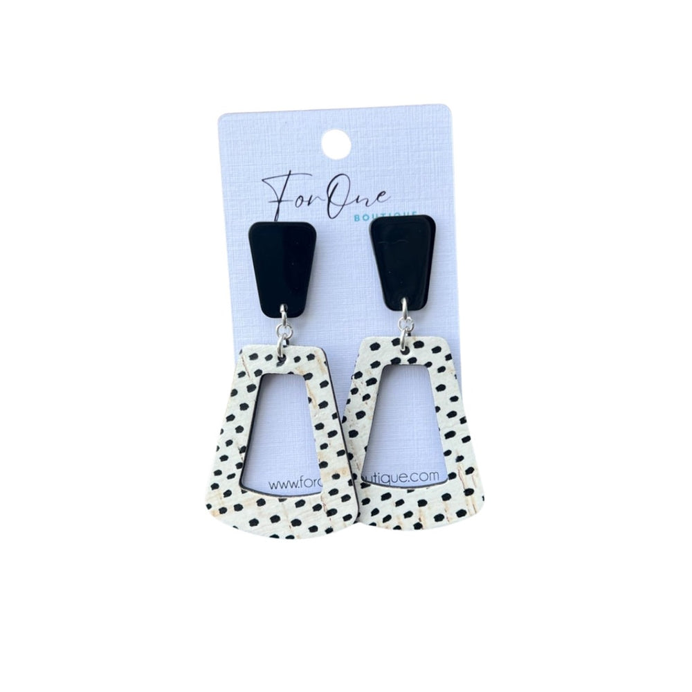 Black and White Dotty Earrings