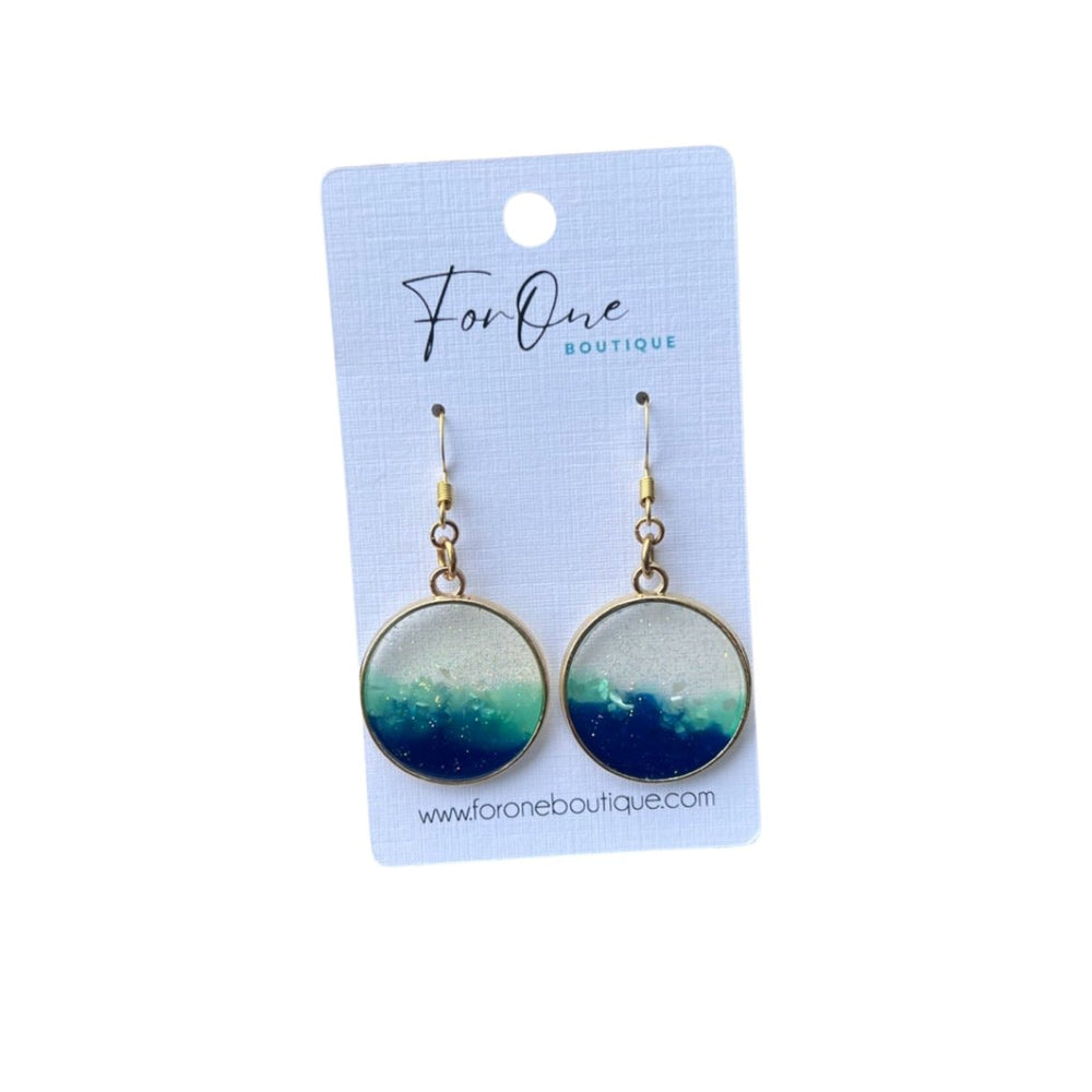 Ocean Vibes Resin Earrings