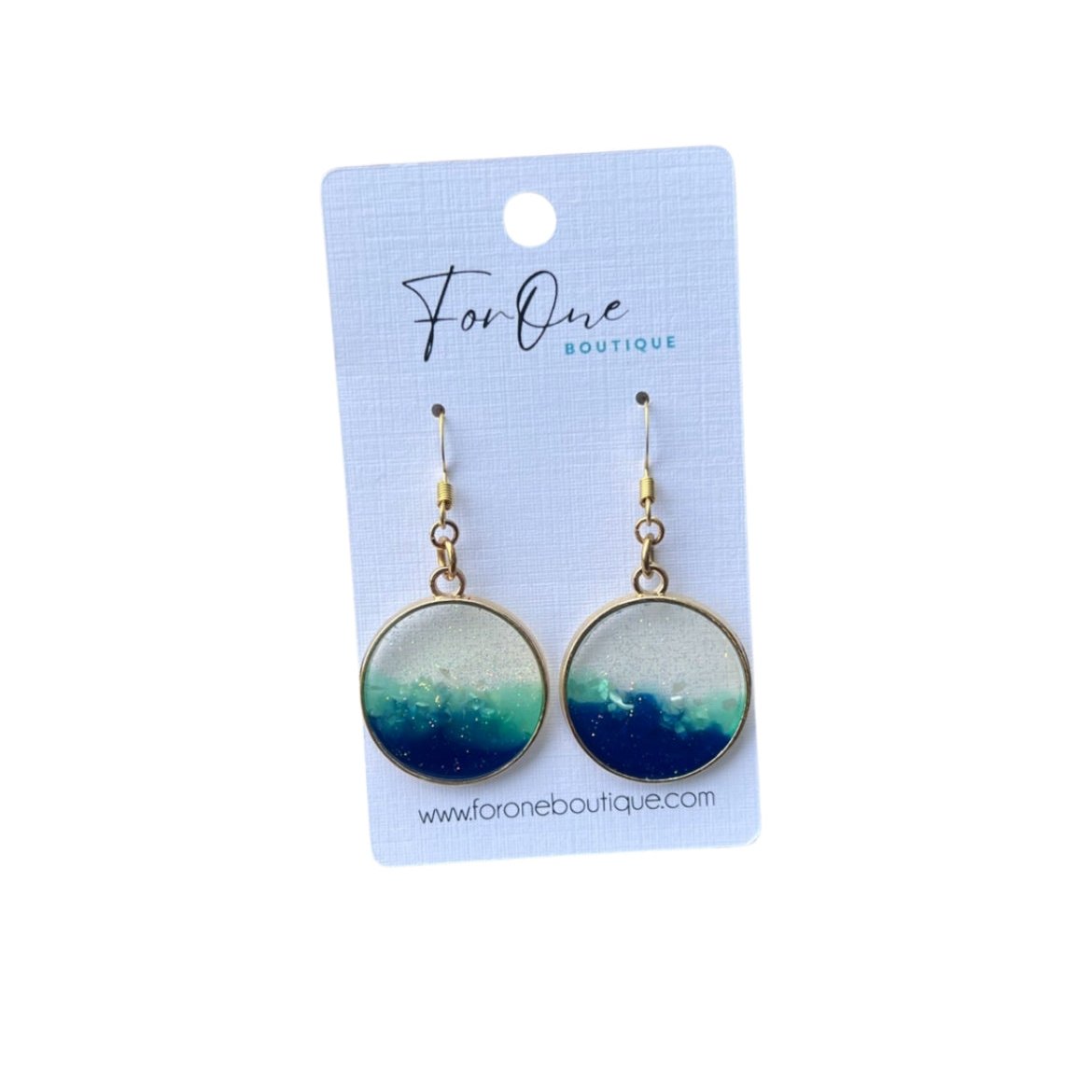 Ocean Vibes Resin Earrings