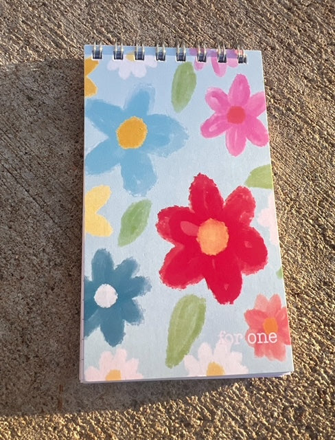 For One Mini Happy Flowers Notepad