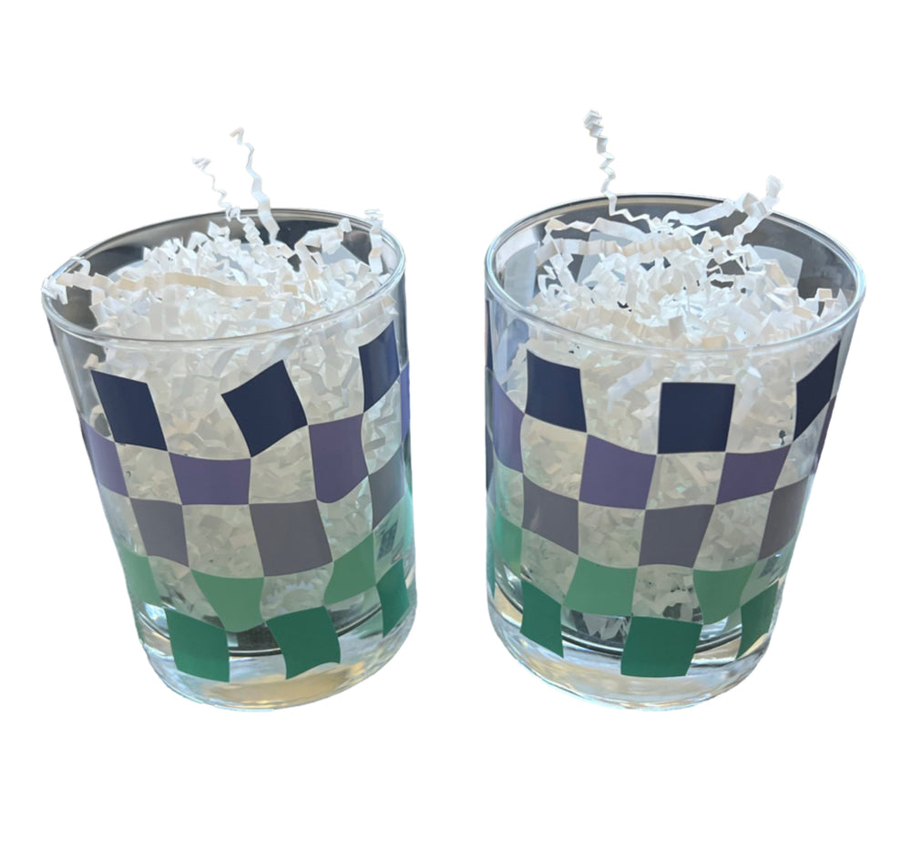 
                      
                        Cheers! Checkered Rock Glass Drink Set
                      
                    