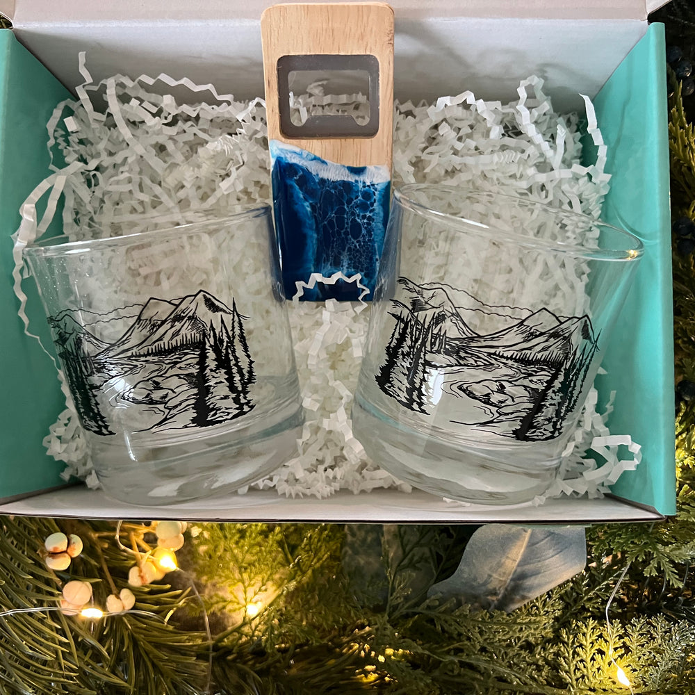 Mountain Glass Gift Set