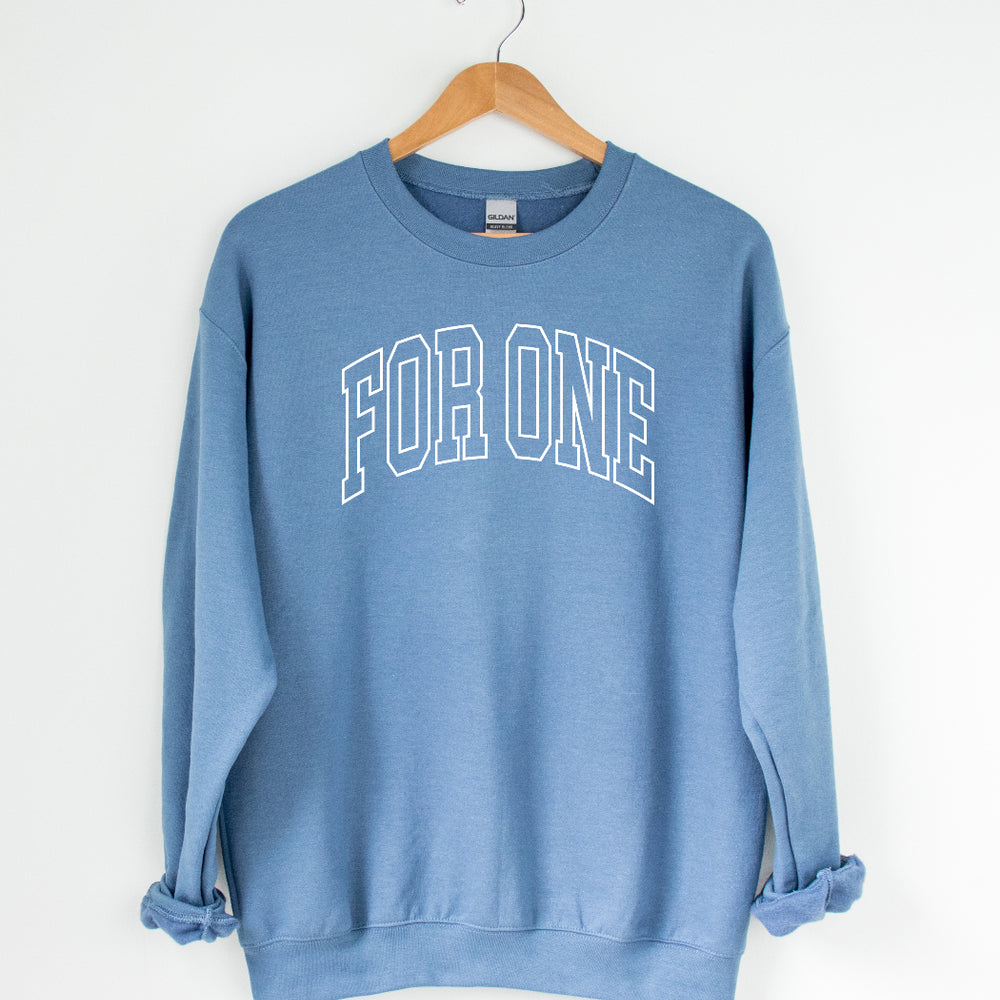 
                      
                        For One Varsity Letter Crewneck Sweatshirt
                      
                    