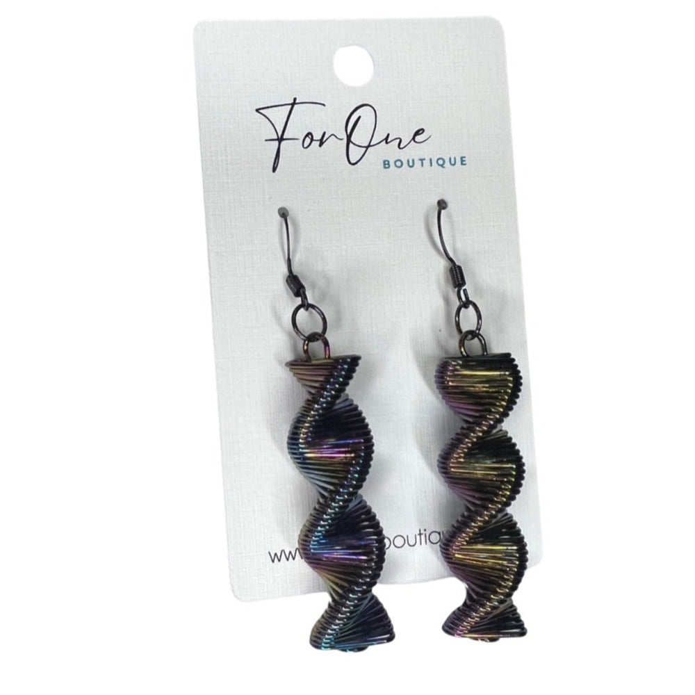 Iridescent Slinky Earrings