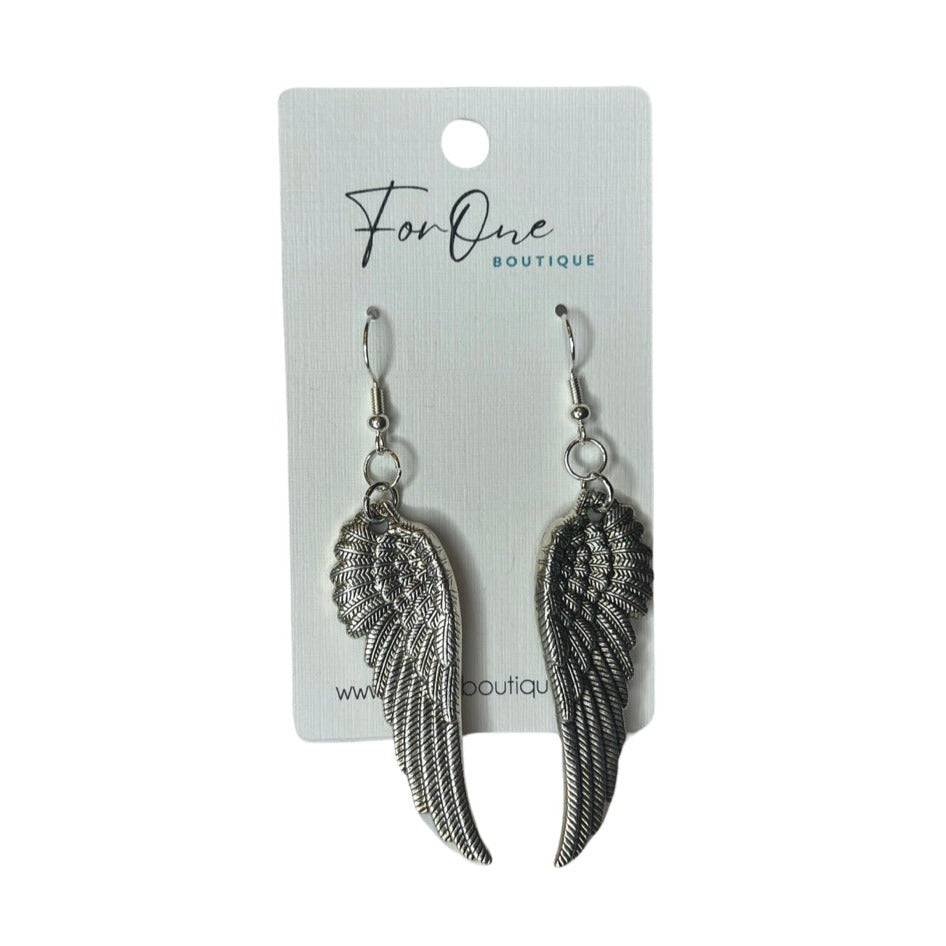 Silver Wing Earrings