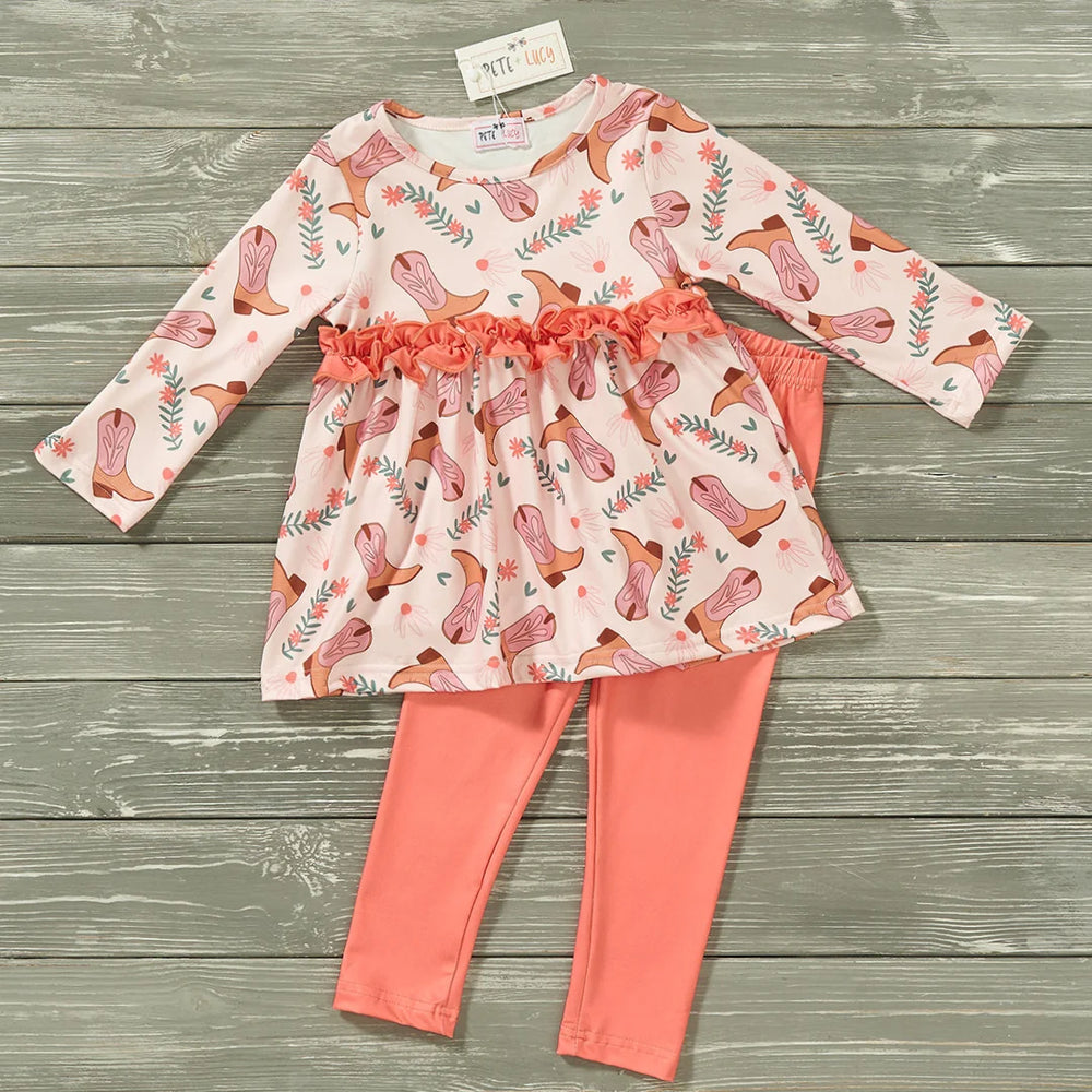 Pete and Lucy Sweet Boots Pant Set