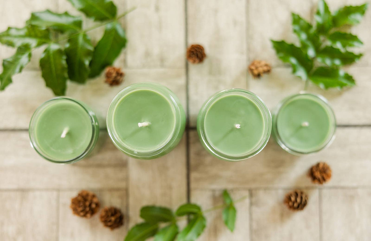 Holly and Mistletoe Soy Jar Candle