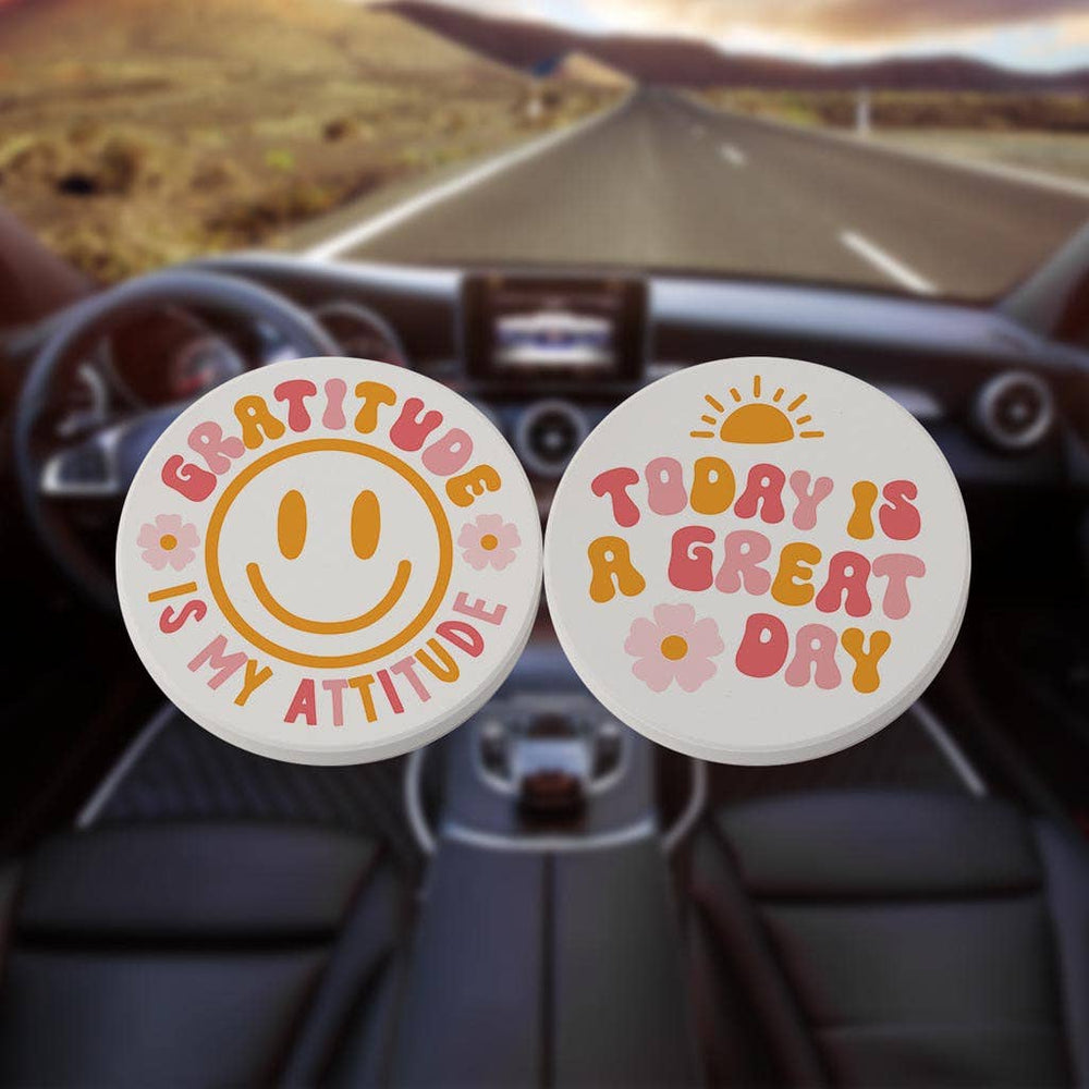 
                      
                        Car Coaster Pack, Teenage Girl Gift, Happy, Bright and Fun
                      
                    