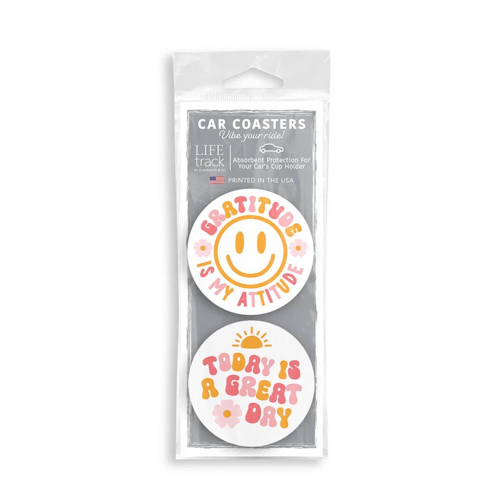 Car Coaster Pack, Teenage Girl Gift, Happy, Bright and Fun