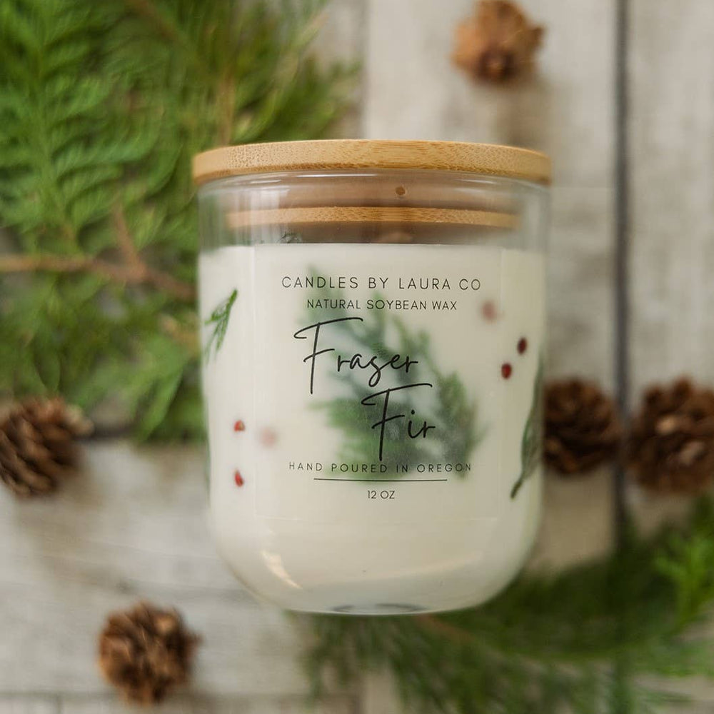 10 oz Soy Pressed Fraser Fir Tumbler