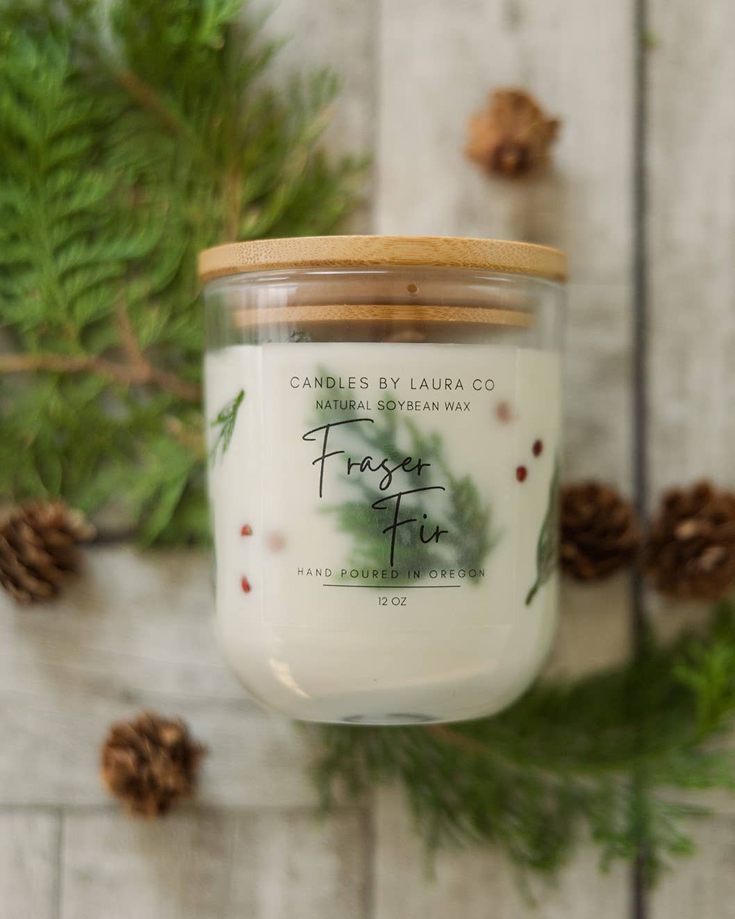 10 oz Soy Pressed Fraser Fir Tumbler