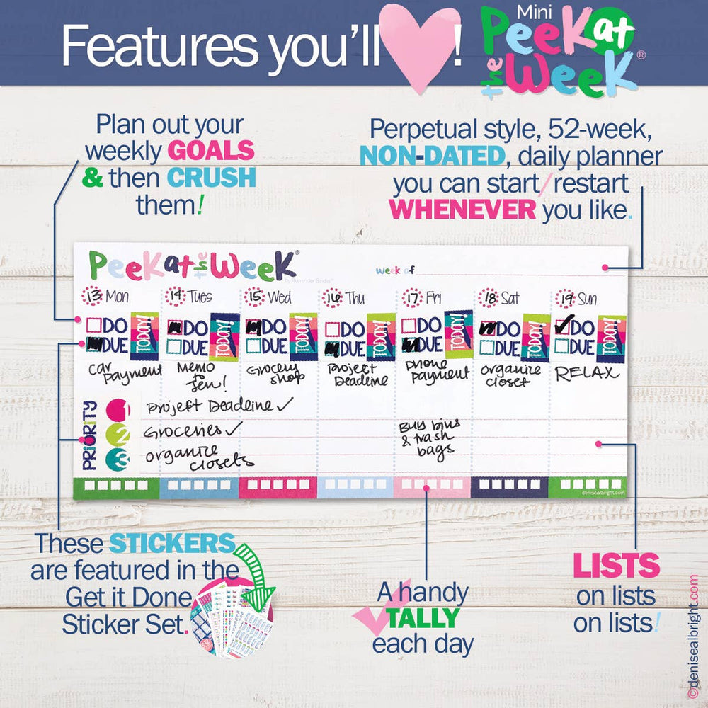 
                      
                        MINI Peek at the Week® Planner Pad | Open Stock
                      
                    