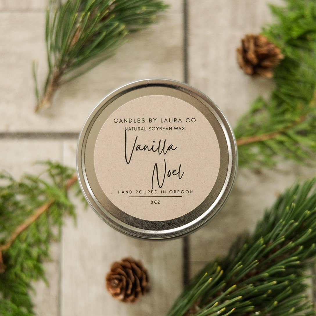 Vanilla Noel 8 oz Soy Gift Tin