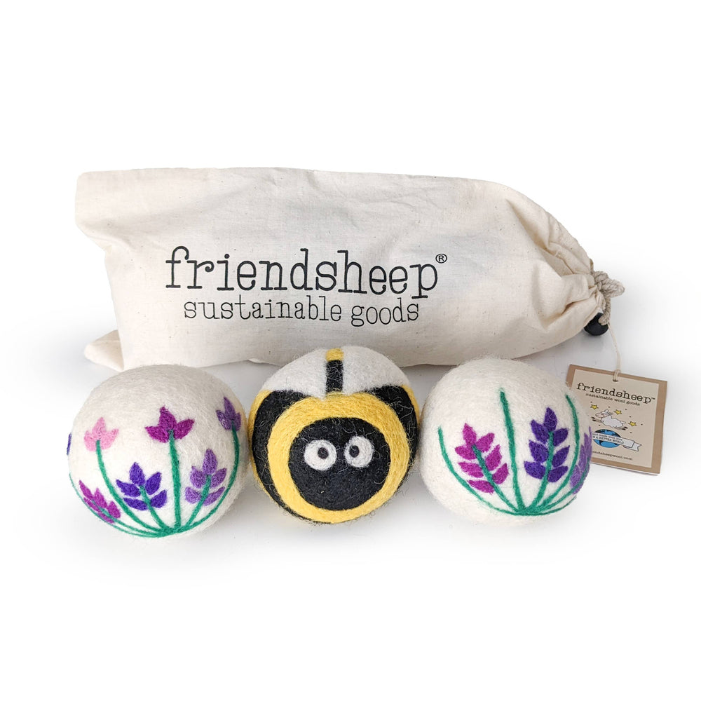 Lavender Fields Set of 3 Eco Dryer Balls - BEE