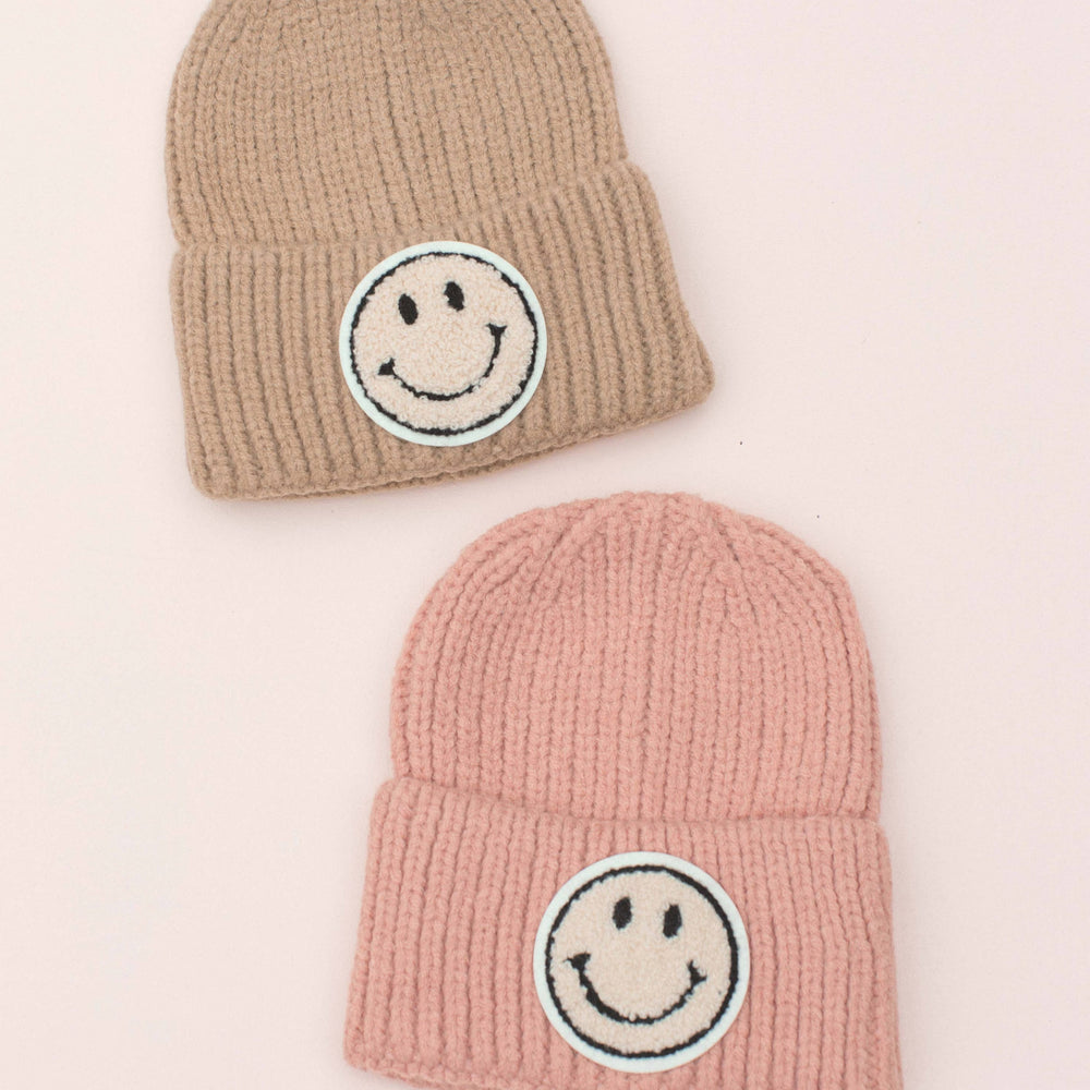 Kids Smile Knit Beanies