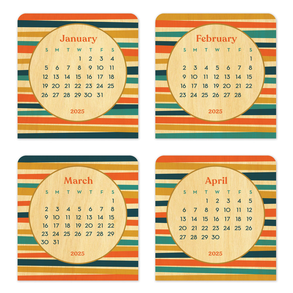 
                      
                        2025 Stripes Mini Wood Desk Calendar
                      
                    