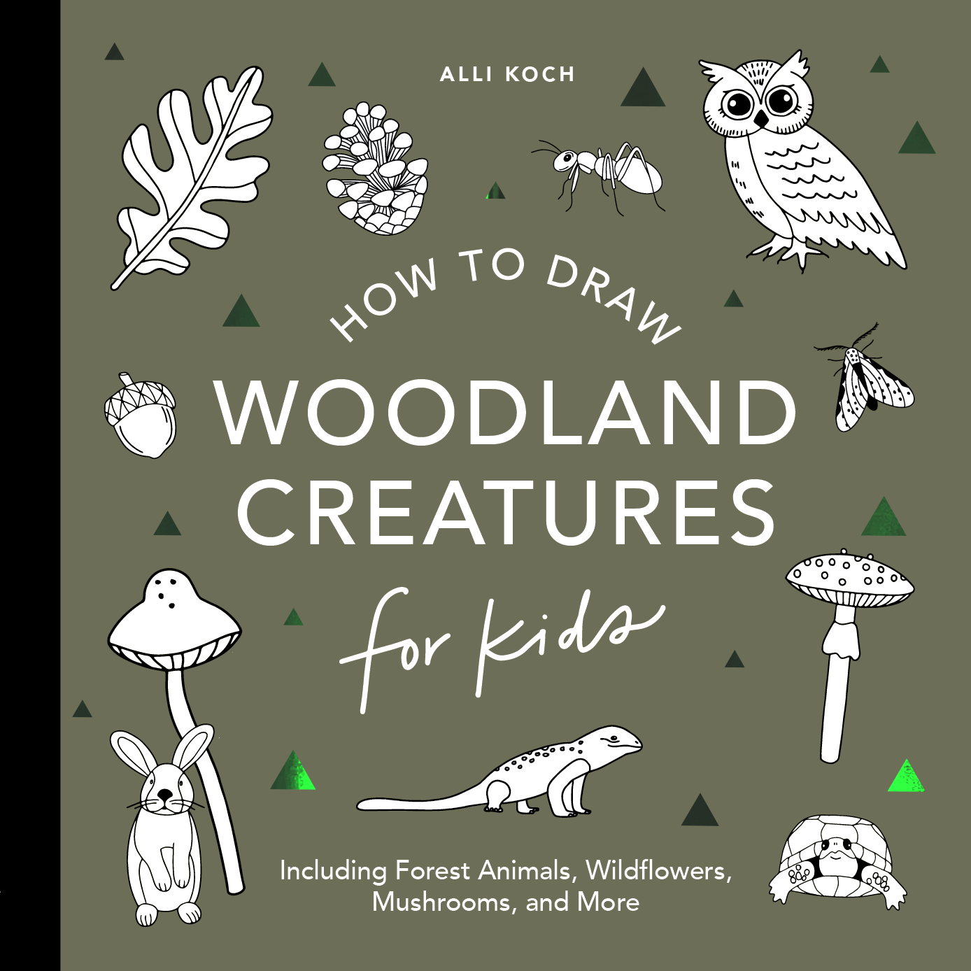 How to Draw for Kids: Mushrooms & Woodland Creatures