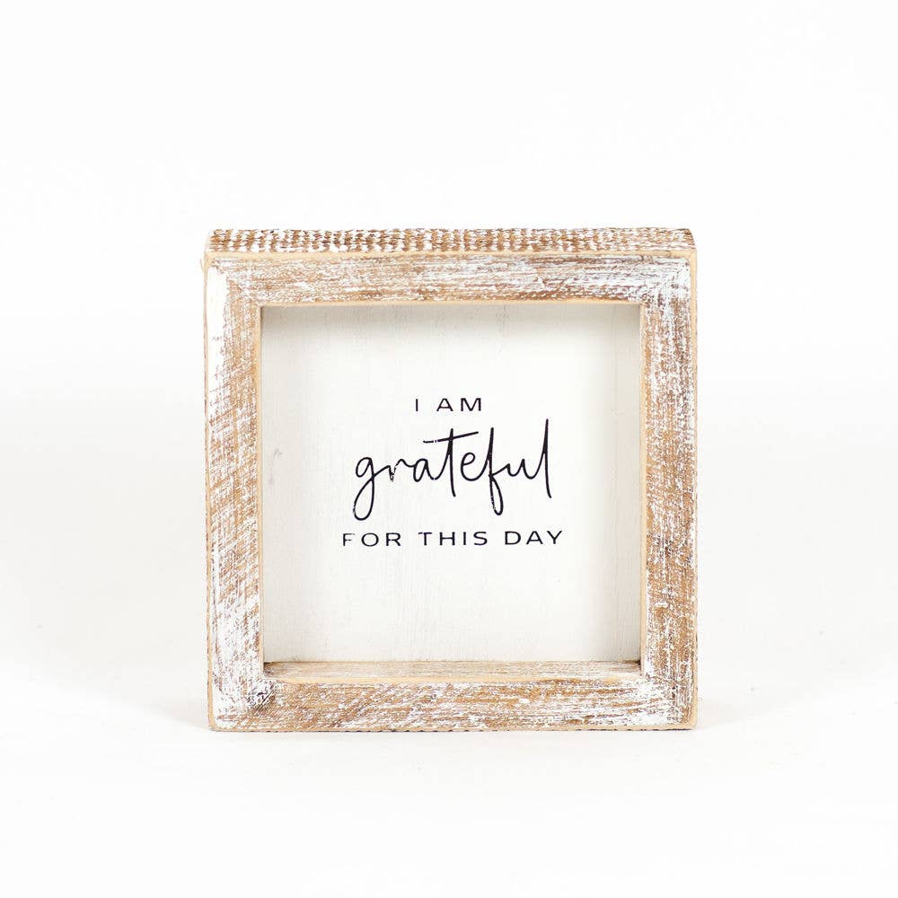 Grateful For This Day Wooden Sign